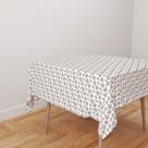 Toalha De Mesa Quadrada 4 Lugares Tecido Oxford Floral