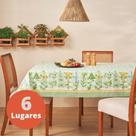 Toalha de Mesa Quadrada 6 Lugares Várias Estampas Lepper 1,40x2,10m 1Pç