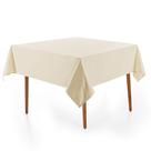 Toalha de Mesa Quadrada 8 Lugares 180x180cm Celebra Alamanda Pérola Toalha de Mesa Quadrada 8 Lugares 180x180cm Celebra Alamanda Pérola