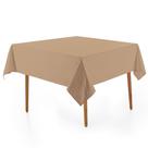 Toalha de Mesa Quadrada 8 Lugares 220x220cm Celebra Alamanda Taupe Toalha de Mesa Quadrada 8 Lugares 220x220cm Celebra Alamanda Taupe