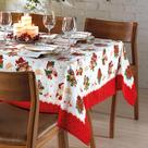 Toalha de Mesa Quadrada Dohler Athenas 140x140cm para Natal - 4 Lugares - Estampa Natal 111