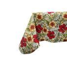 Toalha de Mesa Quadrada Estampa Floral Flores 1,40 x 1,40