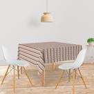 Toalha De Mesa Quadrada Tecido Oxford Boho Jiva TL148 - 140x140cm Toalha De Mesa Quadrada Tecido Oxford Boho Jiva TL148 - 140x140cm