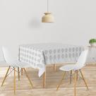 Toalha De Mesa Quadrada Tecido Oxford Ornamento TL 05 - 140x140cm