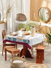 Toalha de mesa Quadrada Teka 4 lugares Basic Happy Day Toalha de mesa Quadrada Teka 4 lugares Basic Happy Day