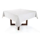 Toalha de mesa quadrada veríssimo branca lava fácil