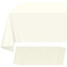 Toalha de mesa Ragnhild Beige Plastic, pacote com 16 unidades para mesas retangulares