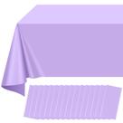 Toalha de mesa Ragnhild de plástico roxo claro 54 x 108 polegadas x 16, pacote Toalha de mesa Ragnhild de plástico roxo claro 54 x 108 polegadas x 16, pacote