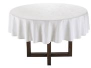 Toalha de Mesa Redonda 6 Lugares Celebration Verissimo Branca Karsten