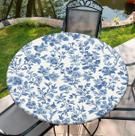 Toalha de mesa redonda COTAIL 122 cm impermeável com elástico na borda