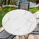 Toalha de mesa redonda COTAIL 152 cm impermeável com elástico branca