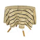 Toalha de Mesa Redonda em Tecido Jacquard Estampado Pallet Toalha de Mesa Redonda em Tecido Jacquard Estampado Pallet