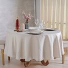 Toalha de Mesa Redonda Finesse 220cm 100% Poliéster Tessi Machiatto