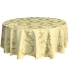 Toalha de Mesa Redonda Grande Buffet Jacquard 2,40 Diametro