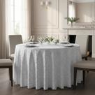 Toalha de Mesa Redonda Jacquard 1,75m Elegante e Durável