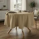 Toalha de Mesa Redonda para Buffet em Oxford Bege Fendi
