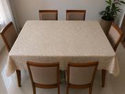 Toalha de Mesa Rendada Impermeável 6 lugares Plástico PVC Toalha de Mesa Rendada Impermeável 6 lugares Plástico PVC
