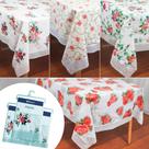Toalha De Mesa Requinte Borda Em Renda Estampas Sortidas Peça Pronta 1,40x1,40m PVC