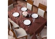 Toalha de Mesa Requinte Jacquard Inglês 4 Lugares (Quadrada)
