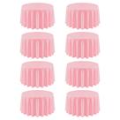 Toalha de mesa RestfulGlow, kit com 8 unidades, rosa, redonda, 229 cm, poliéster