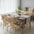 Toalha de mesa retangular 10 lugares plástica térmica estampada