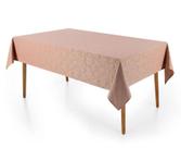 Toalha de Mesa Retangular 12 Lugares Celebra Blanka Rosa Karsten