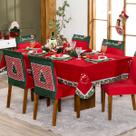 Toalha de Mesa Retangular 2,50m x 1,50m 8 Lugares Avulsa Bordada Natalina Boneco de Neve Vermelho - Decoração Cozinha Jantar Natal Fim de Ano Ceia Toalha de Mesa Retangular 2,50m x 1,50m 8 Lugares Avulsa Bordada Natalina Boneco de Neve Vermelho - Decoração Cozinha Jantar Natal Fim de Ano Ceia