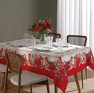 Toalha de Mesa Retangular 6 Lugares Athenas Natal 120 Dohler Toalha de Mesa Retangular 6 Lugares Athenas Natal 120 Dohler