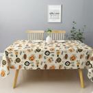 Toalha de mesa retangular 6 lugares plástica térmica estampada Toalha de mesa retangular 6 lugares plástica térmica estampada