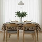 Toalha de mesa retangular 6 lugares plástica térmica estampada Toalha de mesa retangular 6 lugares plástica térmica estampada
