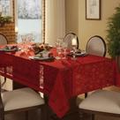 Toalha de Mesa Retangular 6 Lugares Renda Natal Lepper