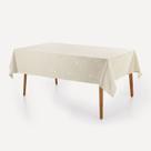 Toalha de Mesa Retangular 8 Lugares Karsten Essencia Cru