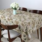 Toalha de mesa retangular 8 lugares plástica térmica estampada Toalha de mesa retangular 8 lugares plástica térmica estampada