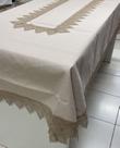 Toalha de Mesa Retangular Bordada 6 Lugares Bege Multi Trade