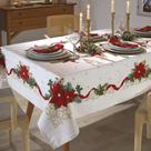 Toalha de Mesa Retangular Döhler Athenas Natal 1,40 m x 2,10 m