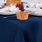 Toalha de Mesa Retangular em Oxford Azul Marinho
