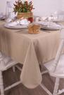 Toalha de Mesa Retangular em Oxford Bege Areia