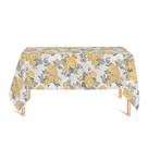 Toalha de Mesa Retangular em Tecido Jacquard Estampado Floral Amarelo Toalha de Mesa Retangular em Tecido Jacquard Estampado Floral Amarelo