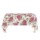 Toalha de Mesa Retangular em Tecido Jacquard Estampado Floral Vermelho Toalha de Mesa Retangular em Tecido Jacquard Estampado Floral Vermelho