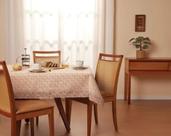 Toalha de Mesa Retangular Estampada 6 Lugares Vime 140x210m Lepper