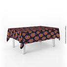 Toalha de Mesa Retangular Halloween Abóboras Coloridas