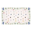 Toalha de Mesa Retangular Linho 8 Lugares Borboletas no Jardim 146x280cm