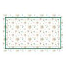 Toalha de Mesa Retangular Linho 8 Lugares Flor de Lótus 146x280cm Toalha de Mesa Retangular Linho 8 Lugares Flor de Lótus 146x280cm