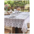 Toalha de Mesa Retangular Renda Branca 2,00m x 1,40m - JCM