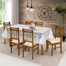 Toalha De Mesa Retangular Rendada 1,60x2,00cm Para Cozinha Sala Jantar Luxo
