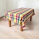 Toalha De Mesa Retangular Rústica 1,40 x 2,50m Tear Artesanal