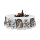 Toalha De Mesa Retro Country Farmhouse Feliz Natal, Decorações Para a Véspera De Natal, Interior E