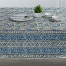 Toalha de mesa Ridhi Asparagus Green Cotton 406x183 cm Retangular