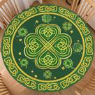 Toalha de mesa Roverantic St Patricks Day Round 122-132cm Toalha de mesa Roverantic St Patricks Day Round 122-132cm