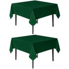 Toalha de mesa sancua quadrada 70x70cm de poliéster verde Hunter, pacote com 2 Toalha de mesa sancua quadrada 70x70cm de poliéster verde Hunter, pacote com 2